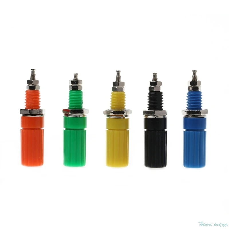 5 шт./компл. связывающий пост видов цветов динамик 4 мм разъем типа &quotбанан&quot