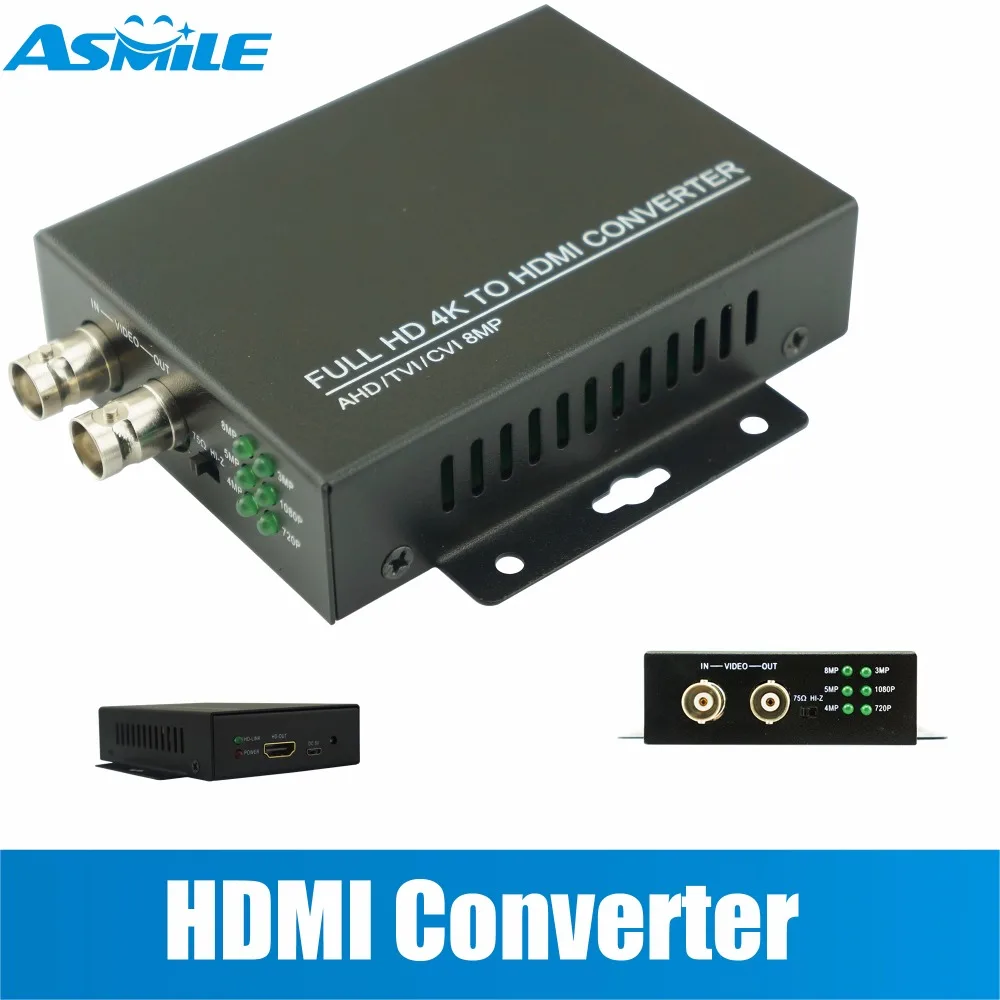 BNC HDMI Connector Video & Audio Composite Adaptor Box for Security Camera CCTV