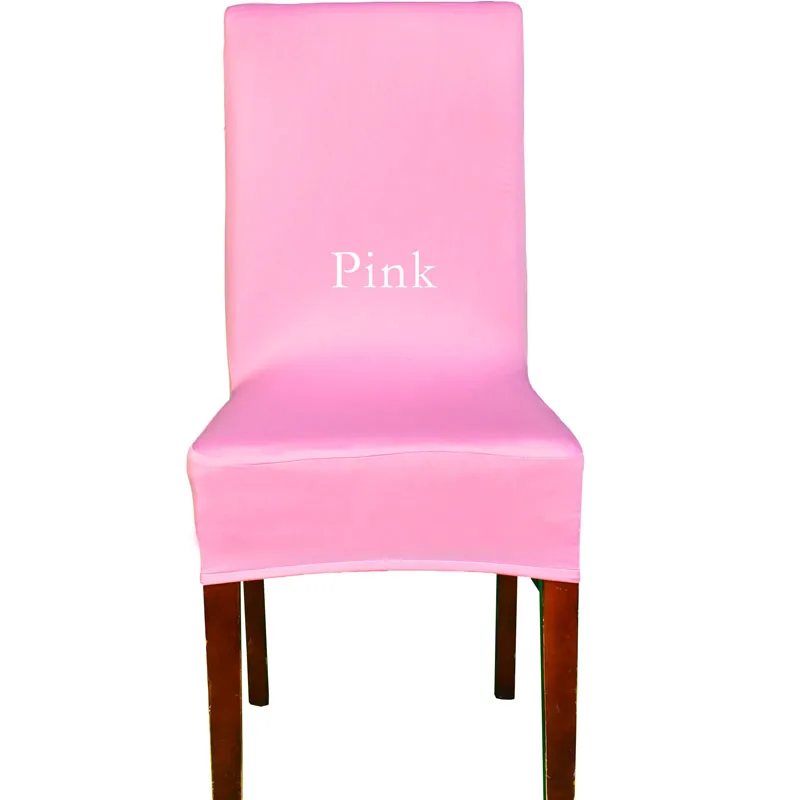 Pink 1 шт. растягивающиеся чехлы для сидений большая рекламная акция популярная дешевая машина spandex моющиеся чехлы для стульев для отеля, столовой, украшения дома - Цвет: Pink