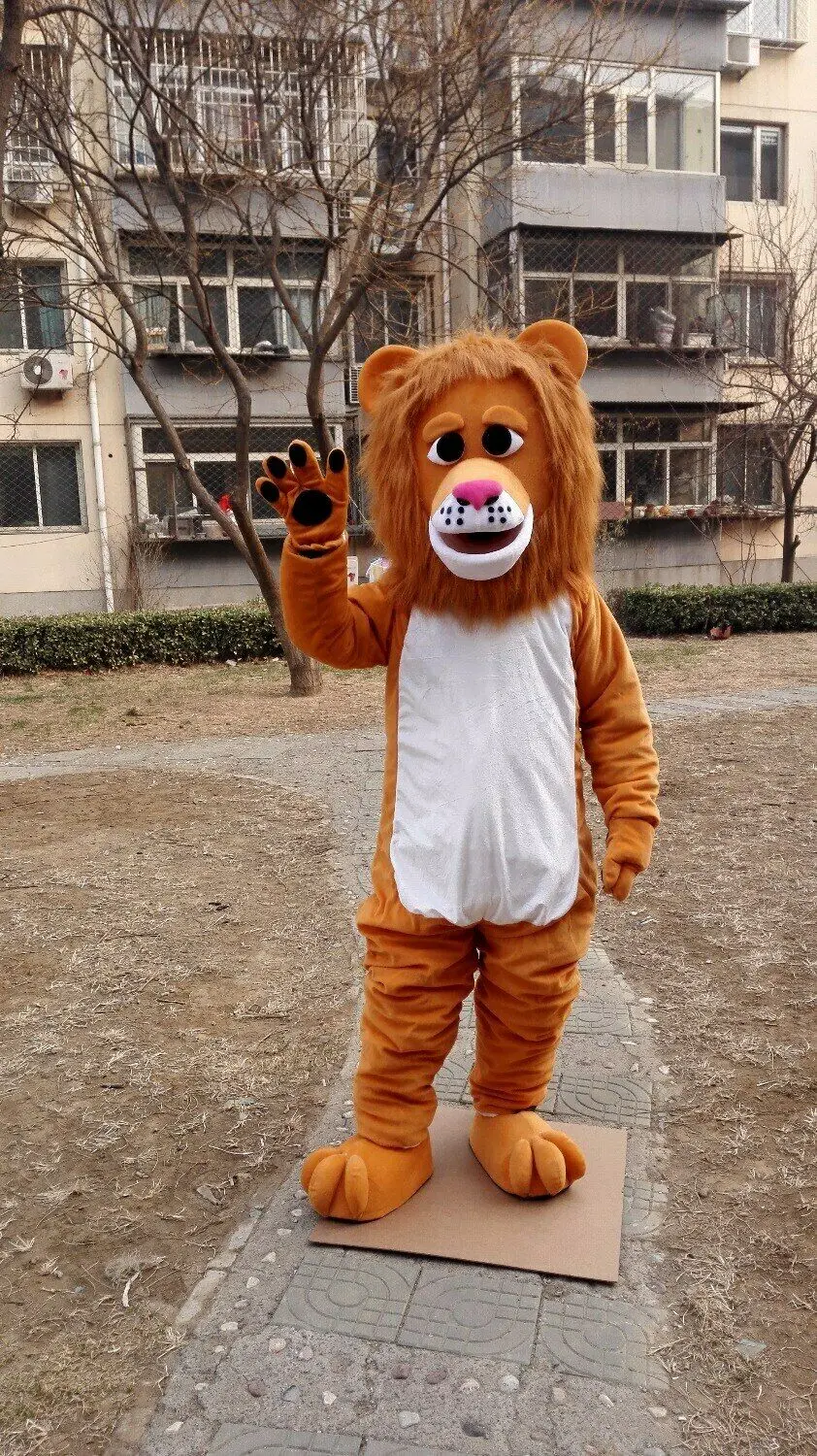Костюм талисмана со львом Костюмы для косплея Вечерние платья игр Одежда рекламы