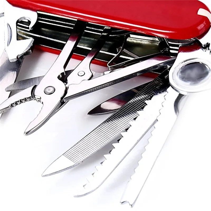 17 In 1 Multifunctional Tools Stainless Steel Folding Knife Outdoor Camping Survival Multi Pocket EDC Gear For Hunting | Спорт и