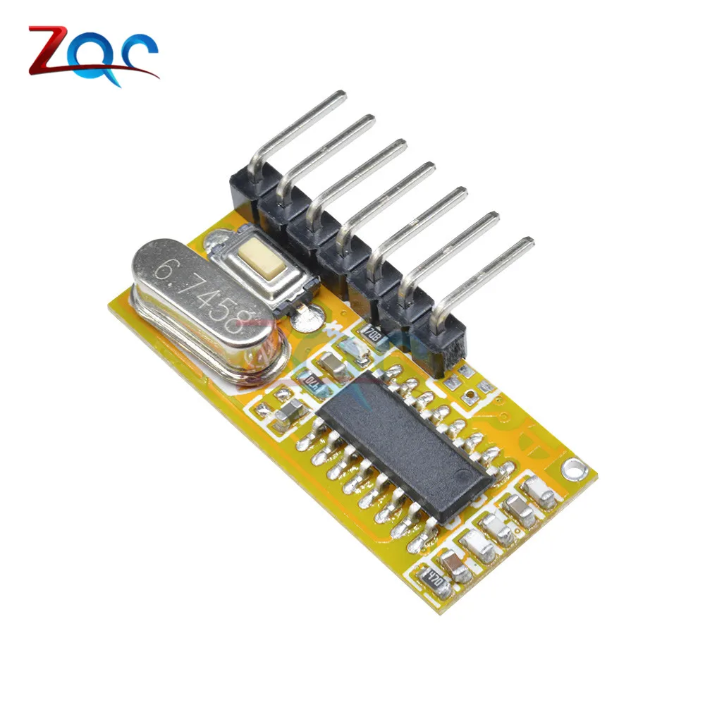 RXC6 433 МГц Супергетеродинный беспроводной приемник PT2262 код устойчивый для Arduino AVR Diy Электронный модуль Diy Kit печатная плата