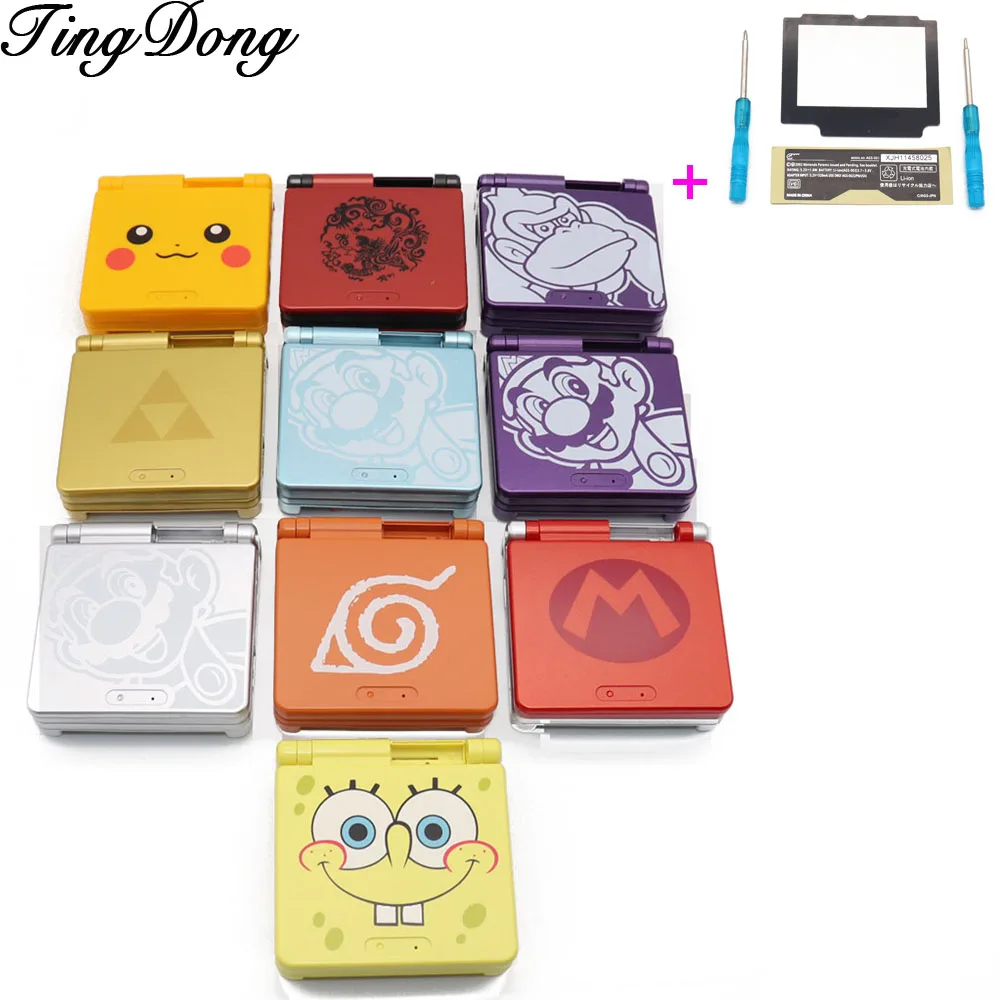 5 комплектов для GBA SP полный корпус чехол замена Gameboy Advance SP|Чехлы| |
