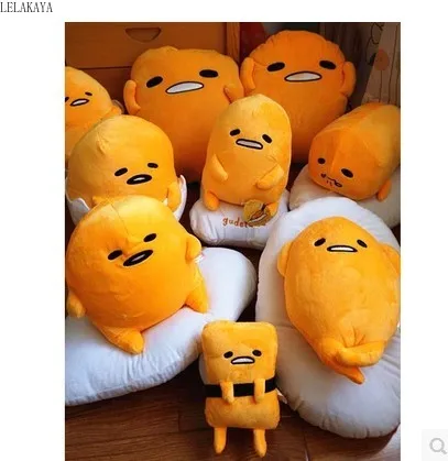 40*30 см японский милый Gudetama ленивый яичный желток Брат Плюшевые подушки игрушки Kawaii Мягкая кукла креативный Рождественский подарок