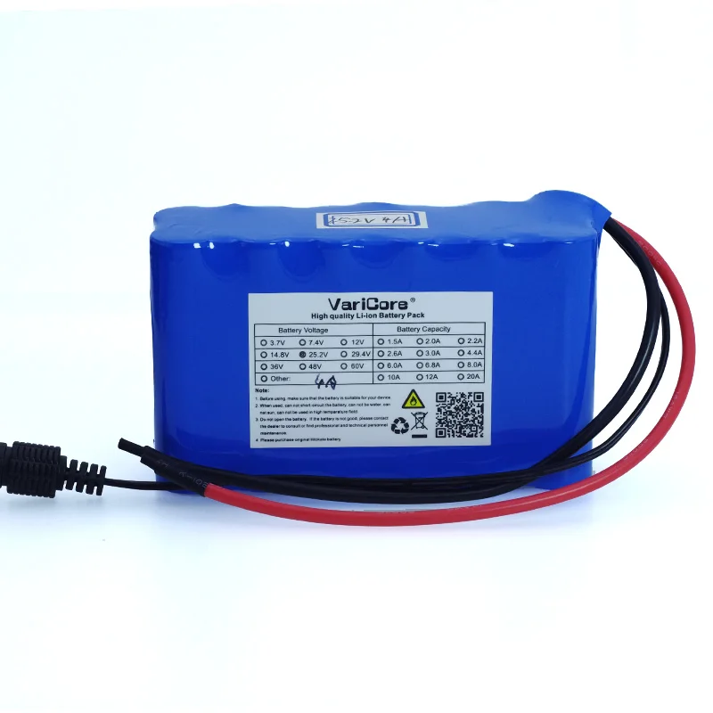 VariCore 24V 4Ah 6S2P 18650 Батарея литий ионный аккумулятор 25 2 4000 мАч Электрический
