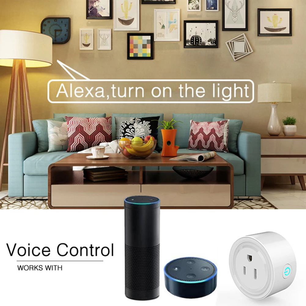 США Plug Smart WiFi Беспроводная розетка переключатель синхронизации беспроводной