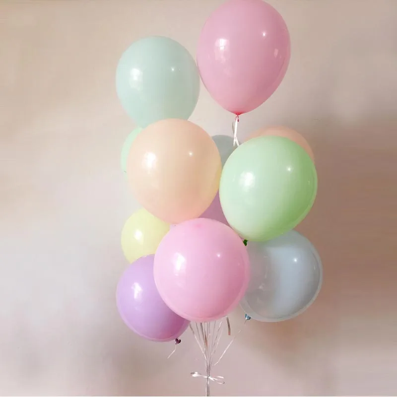 

15 шт. 10 дюймов голубые/розовые латексные шары CHLEZI