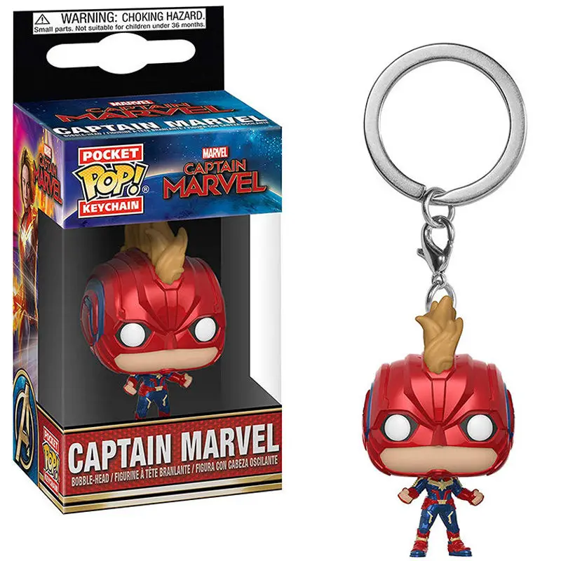 FUNKO поп 50 шт./лот Мстители: Endgame Марвел Капитан Карманный брелок фигурки игрушечные лошадки для детей Рождественский подарок с коробкой