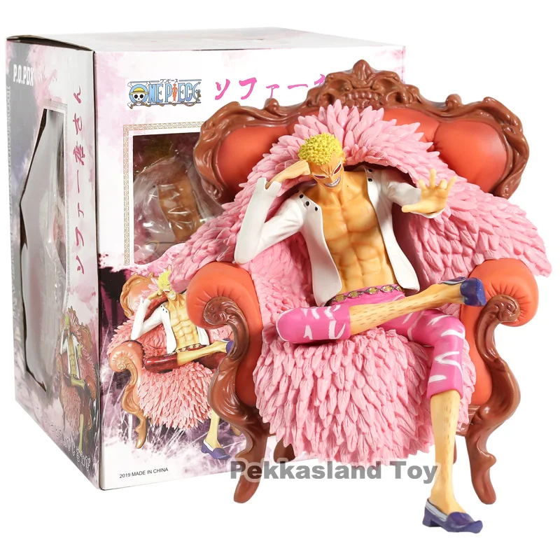 Одна деталь P.O.P DX Donquixote Doflamingo с диванной ПВХ фигурка Коллекционная модель игрушки - Цвет: box