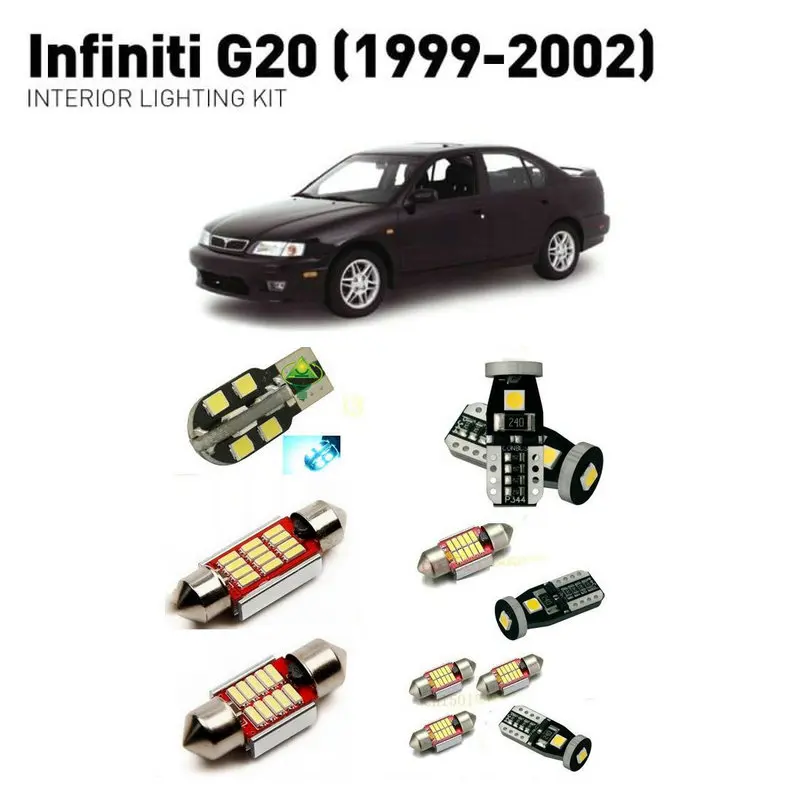 Светодиодные внутренние фары для Infiniti G20 1999 2002 6 шт. светодиодные автомобилей