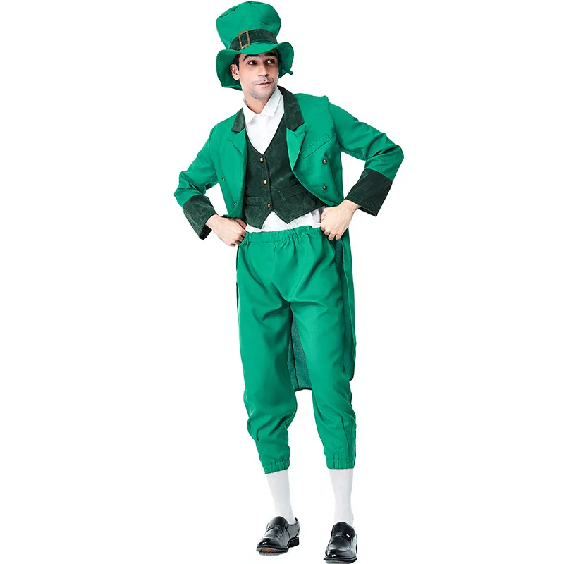 Забавный костюм для взрослых St Patricks Lucky Irish Leprechaun мужской S XL|fancy dress costume|fancy dressfancy