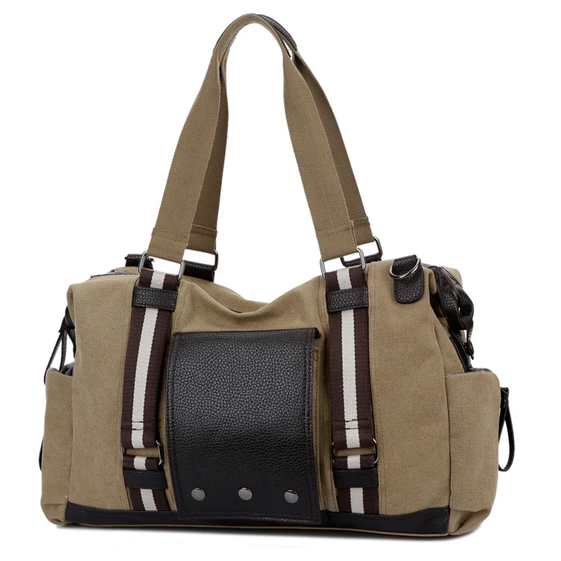 Large Capacity Casual Men's Canvas Bag Fashion Wild Travel Bag Personality Classic Shoulder Messenger Bag