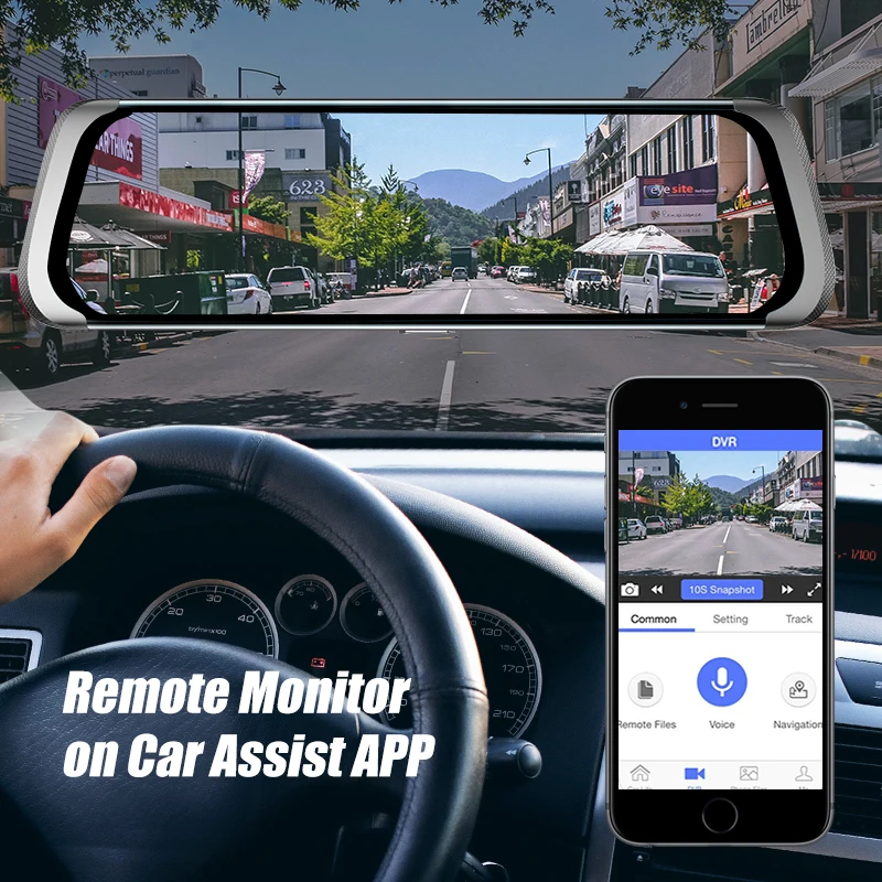 ANSTAR 4G ADAS Автомобильный видеорегистратор Android 10 &quotIPS потоковое зеркало заднего