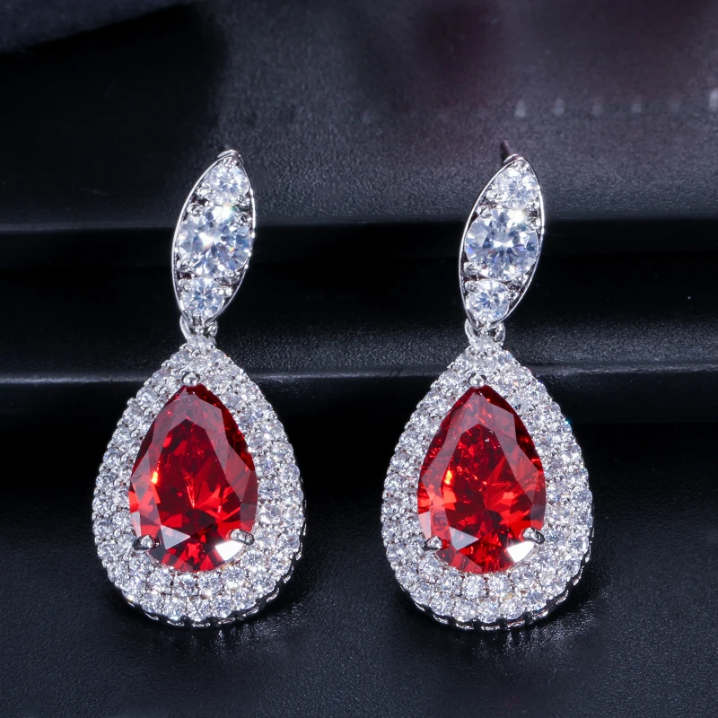 Женские серьги подвески с фианитами класса ААА CZ071|earrings for|dropping earrings for womendrop |