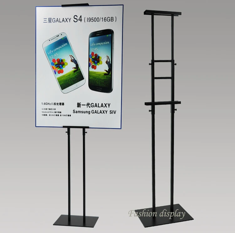 Металлический постер Дисплей Стенд двухсторонний металлический пол стоящий