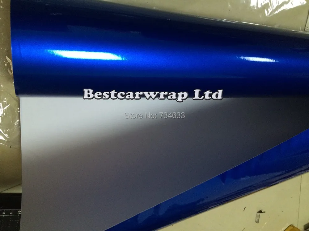 PROT WRAP S Глянцевая металлическая синяя виниловая пленка для автомобиля высокая