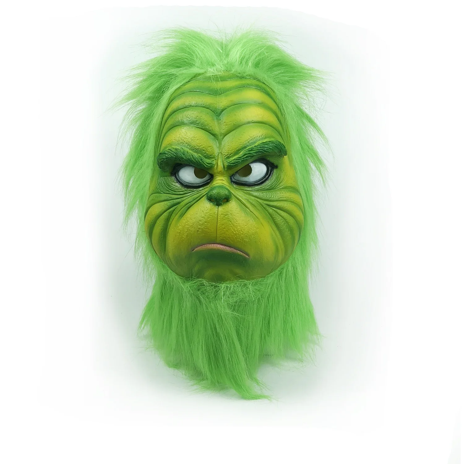 Рождество Косплей Grinch Маска латекс с волосами события реквизит Вечерние Маски мяч костюм для мероприятия шлемы реквизит Рождественские украшения