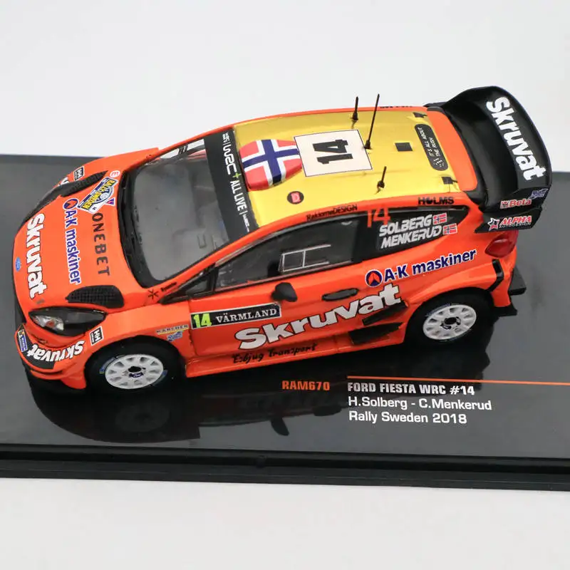 IXO 1:43 Ford Fiesta WRC#14 ралли Швеции RAM670 коллекция ограниченной серии