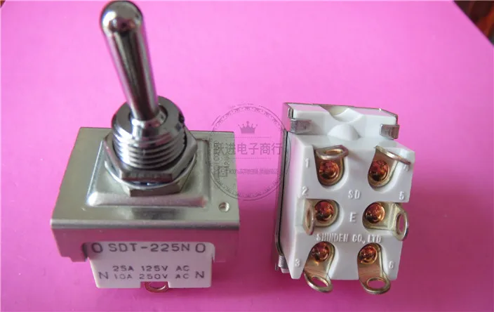 Оригинальный новый 100% SDT-225N 6pin 2 кнопка переключения передач переключатель тряски
