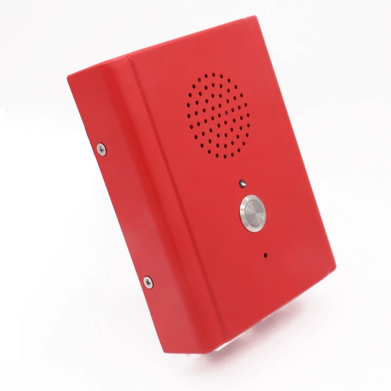 SOS аварийный телефон водонепроницаемый металлический красный с одной кнопкой