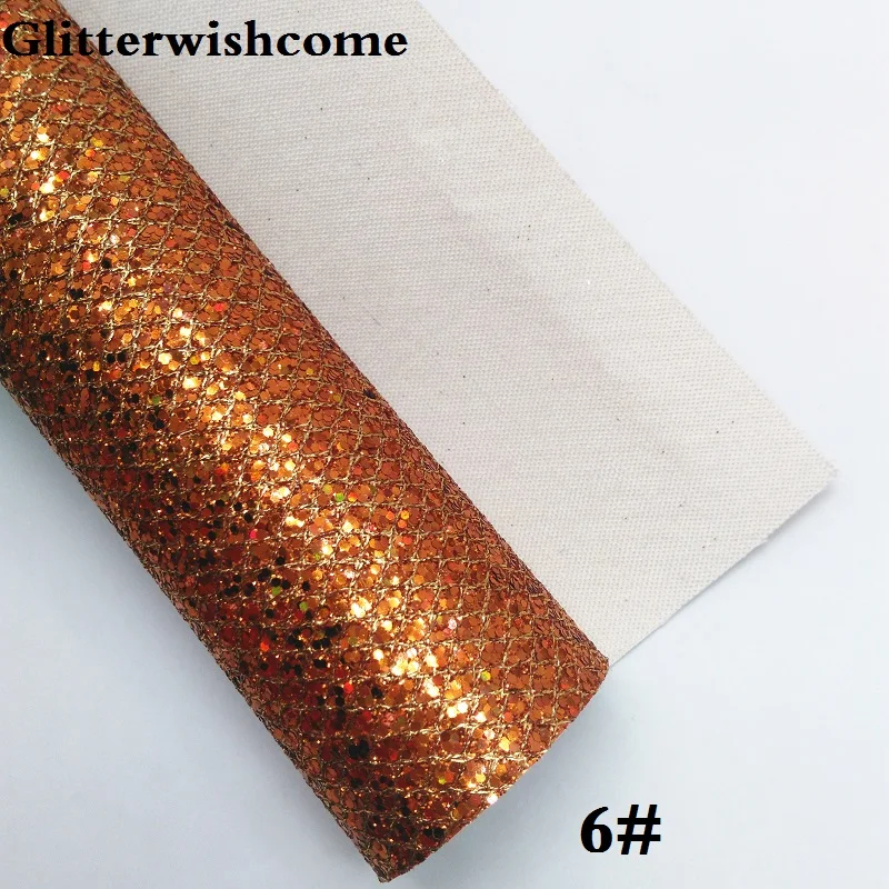 6 Glitterwishcome 21X29 см A4 Размеры виниловые обои для банты Лазерная Звезда Сетка блестящая кожаная ткань винил для банты, GM195A - Цвет: 6