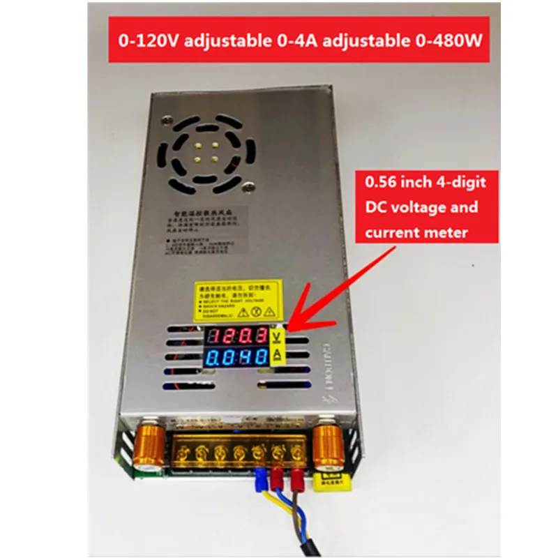 Цифровой дисплей Регулируемый DC импульсный supply0-5V60A питания/0-12V40A/0-24V20A/0-36V15A/0-48V10/0-60V8A/0-80V6A/0-120V4A/0-220V2A