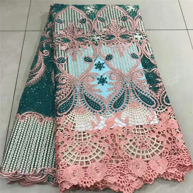Новейший дизайн африканская кружевная ткань 2019 высокое качество нигерийский