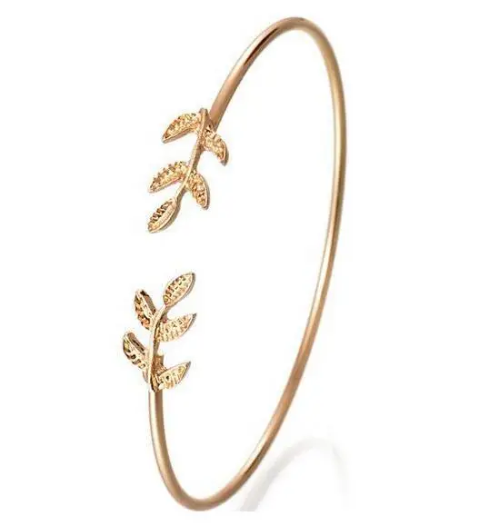 Европейский индивидуальный браслет с листьями регулируемый размер ювелирные