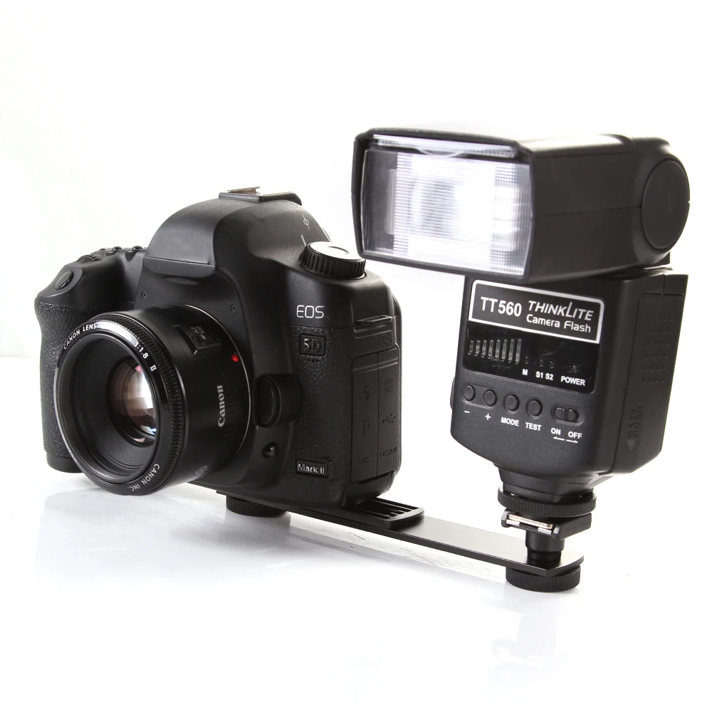 Металлический держатель для вспышки Speedlite камеры Canon Nikon Sony DSLR|bracket led|holder weddingbracket