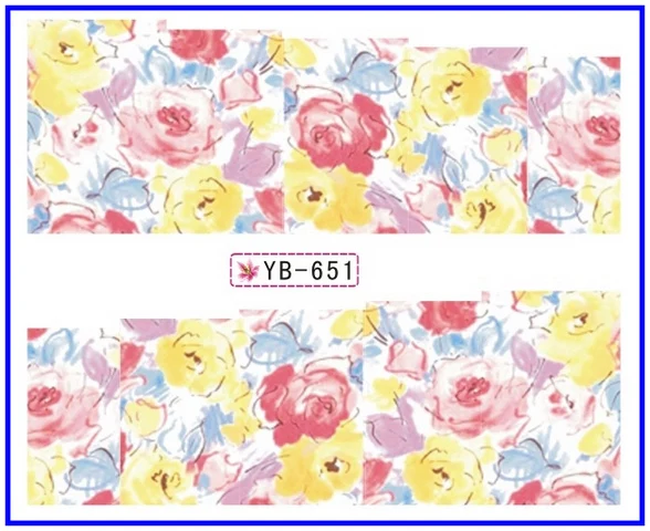 Фотофон с цветочным рисунком|nail sticker water transfer|nail decalsstickers |
