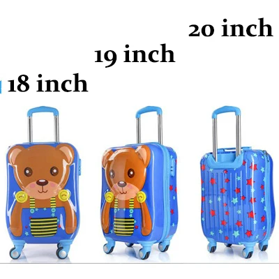 1PCS 1" 19" 2" дюймов, чемодан, розовая панда, чемодан на колёсиках, вращающиеся колеса, детский Дорожный чемодан на колесиках, милая детская сумочка, подарок для девочек - Цвет: 1PCS