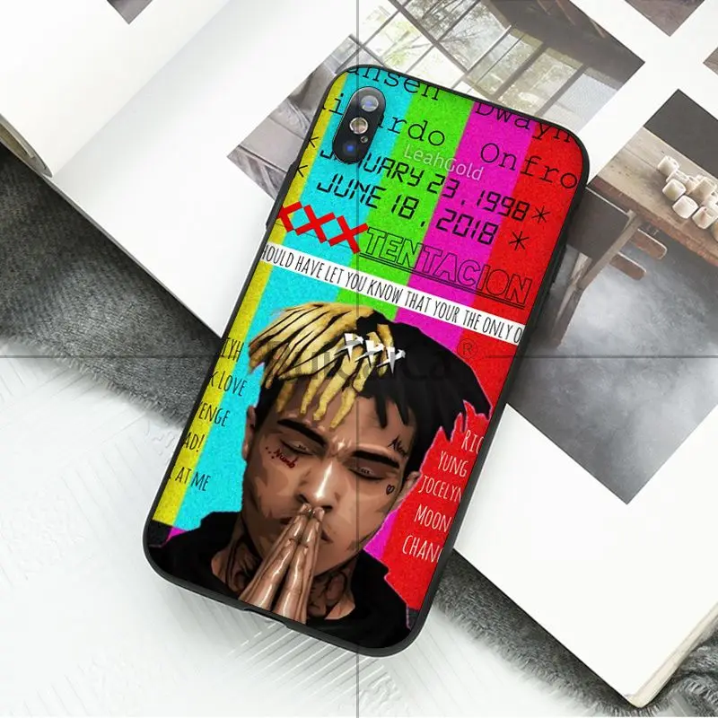Ruicaica xxxtentacion rapper окрашенные красивые аксессуары для телефонов Чехол Apple iPhone 8 7 6 6S