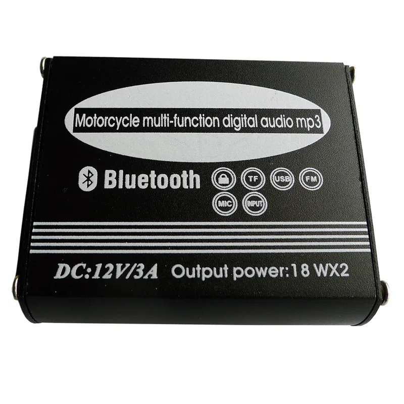 Мотоцикл fm аудио mp3 3 дюймов стереодинамики цифровой плеер Anti-Theft охранной Системы