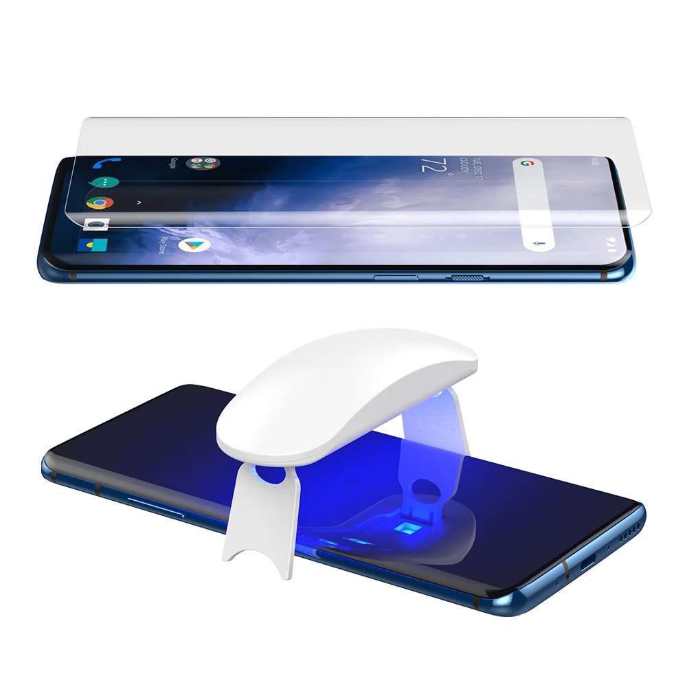 5D УФ полное закаленное стекло для OnePlus 7 Pro защита экрана изогнутое OnePlus7 Полное