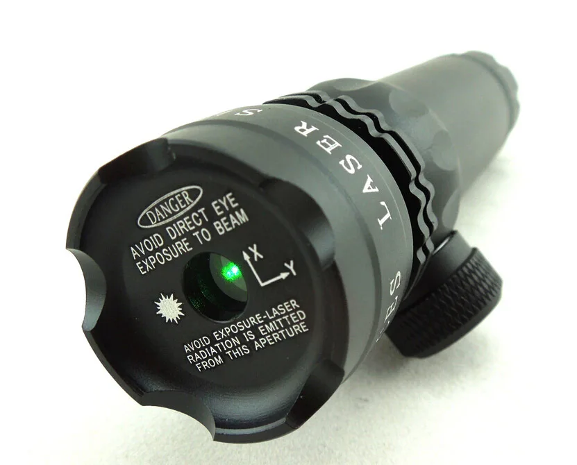5nw Hunting Green Laser Sight Adjustable Tactical Torch Flashlight Illuminator Designator With Weaver Mount and Switch | Спорт и
