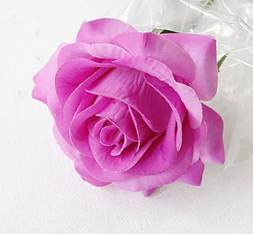 Floace 11 шт./лот розы Искусственные цветы Шелковые цветы Цветочные латексная реальная на ощупь роза Свадебный букет украшение для дома вечерние цветы - Цвет: purple red
