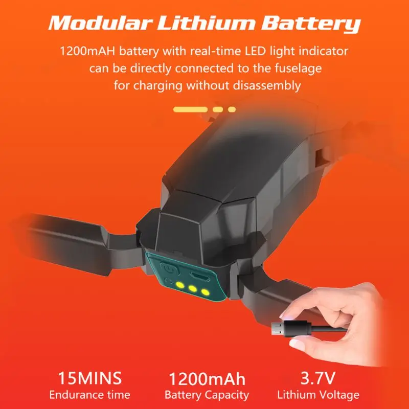 Премиум GD89 wifi FPV 480P 1080P HD камера режим удержания высоты складной Радиоуправляемый Дрон RTF