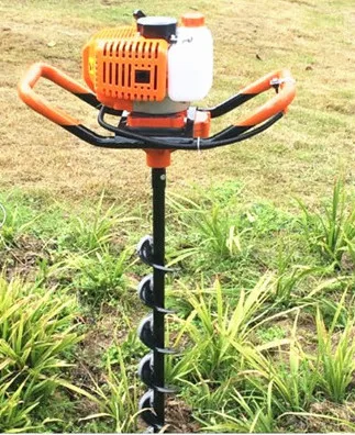 60 мм двойное сверло лопасти дрели земельный шнек головка для бензинового