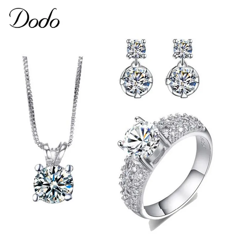DODO новинка роскошные ювелирные изделия для невесты наборы кристаллов AAA