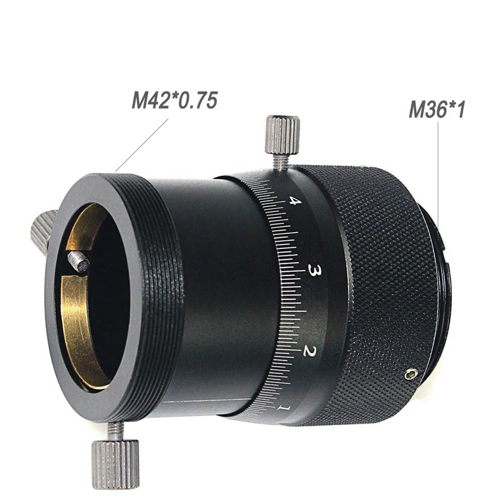 Laida 1.25" Telescope Double Helical Focuser 0.1mm Scale Accuracy w/ M36 to 2" Adapter Astronomy Monocular M0050
