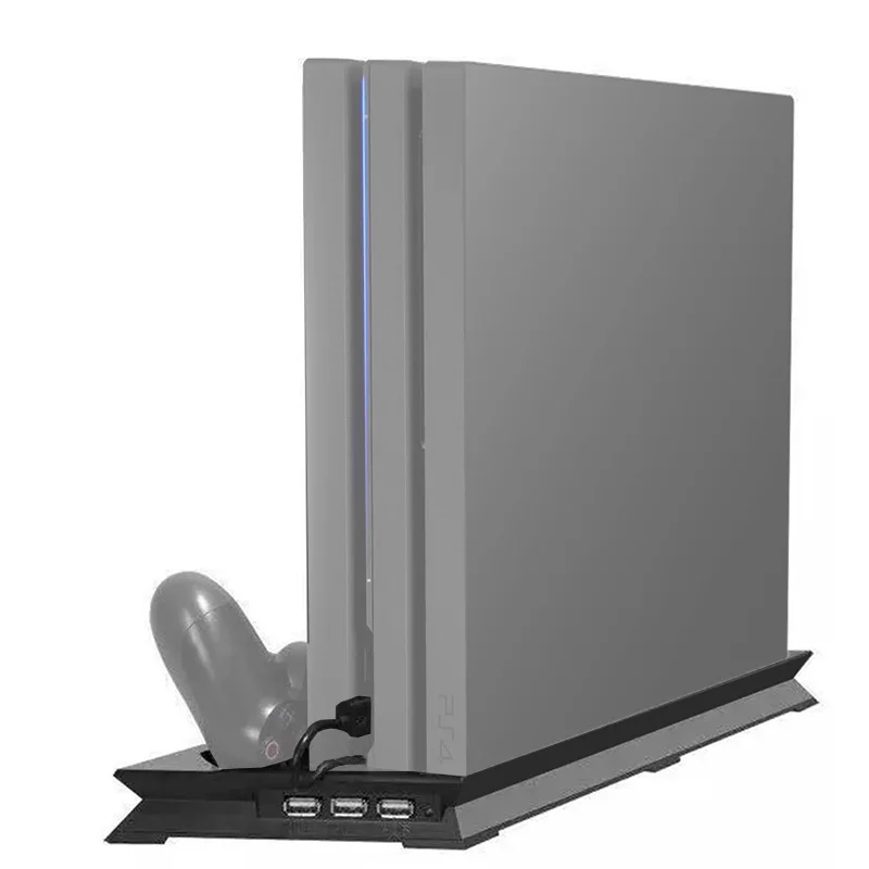 PS4 Pro Аксессуары Play Station 4 Pro Вентилятор охлаждения вертикальная подставка двойной контроллер зарядная док-станция usb-хаб для Playstation 4 Pro