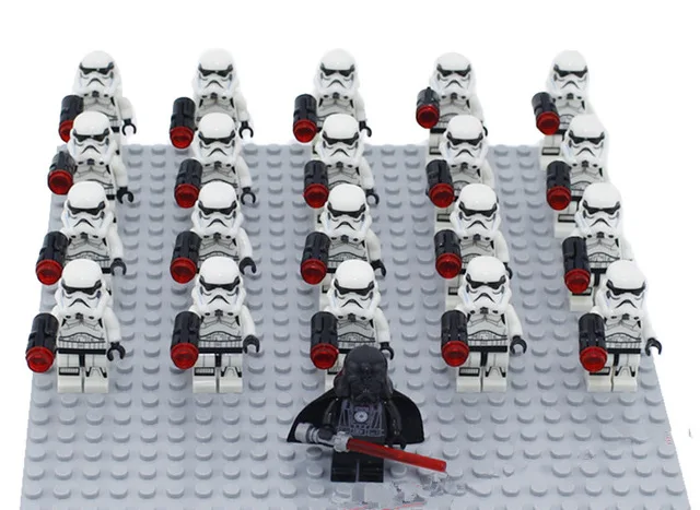 21 шт./лот Звездные войны первый заказ Trooper совместимая фигура строительный блок игрушки fig blaster - Цвет: PG633 XH209 20PCS