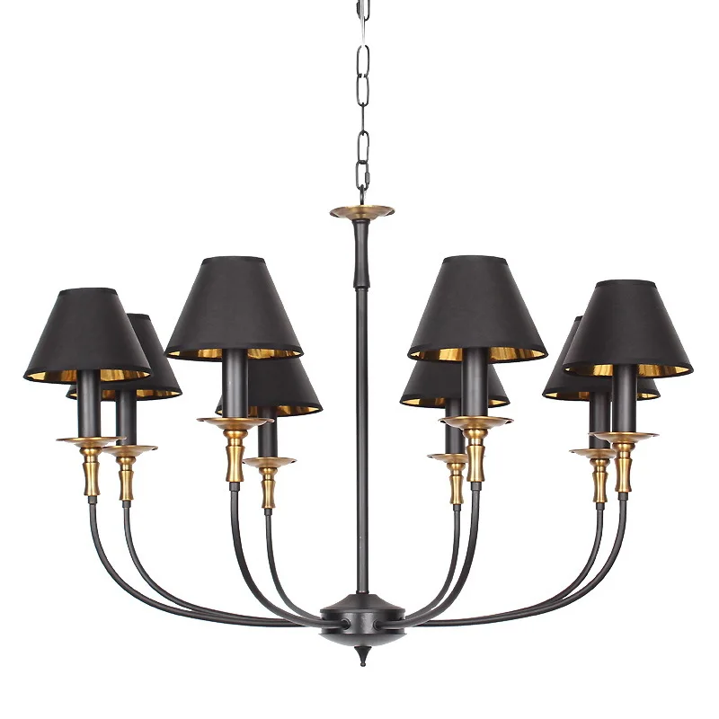 North America the Mediterranean style minimalist art new creative restaurant popular parlor eight simple chandelier|restaurant double|restaurant