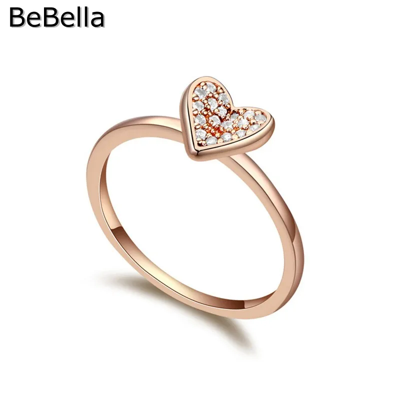 Женское кольцо в форме сердца с фианитом|rings for women wedding|rings womenheart ring |