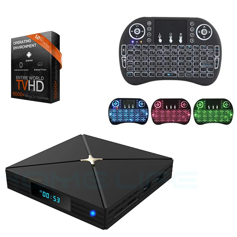 32GB 1Y iptv i8 KBD ТВ приставка XiPu industry YSE Android 9,0 RK3328 4 ГБ 32 ГБ 64 Гб OS9.0 IP ТВ приставка с клавиатурой i8 BT4.1 2,4/5,8G wifi Смарт ТВ приставка - Цвет: 32GB 1Y iptv i8 KBD
