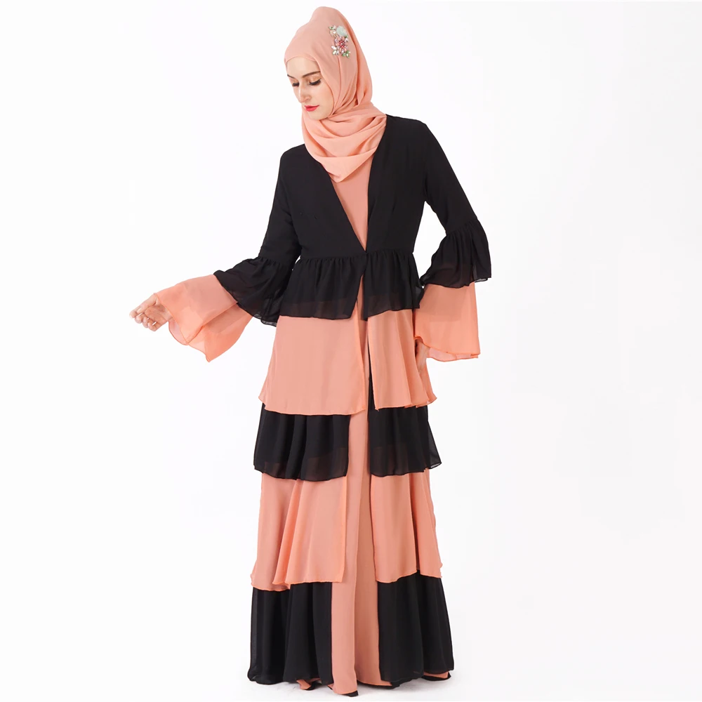 Повседневное удобное шифоновое платье Abaya Kaftan Турецкая Абая bu tang банджоу
