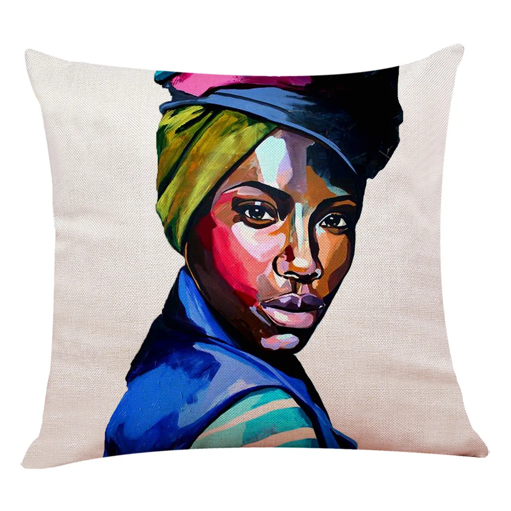 Домашний декор наволочка для подушки африканские женщины наволочки #