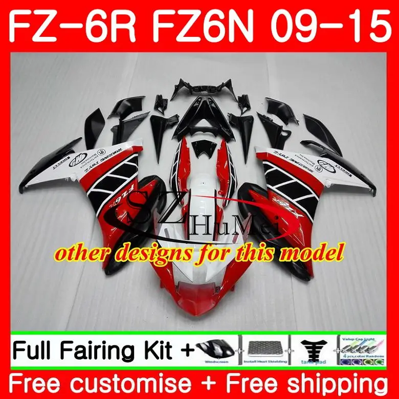 Корпус для YAMAHA FZ6N FZ6 Топ Синий Черный FZ6R 09 10 11 12 13 14 15 75SH17 FZ 6R 2009 2010 2011 2012 2013 2014 2015