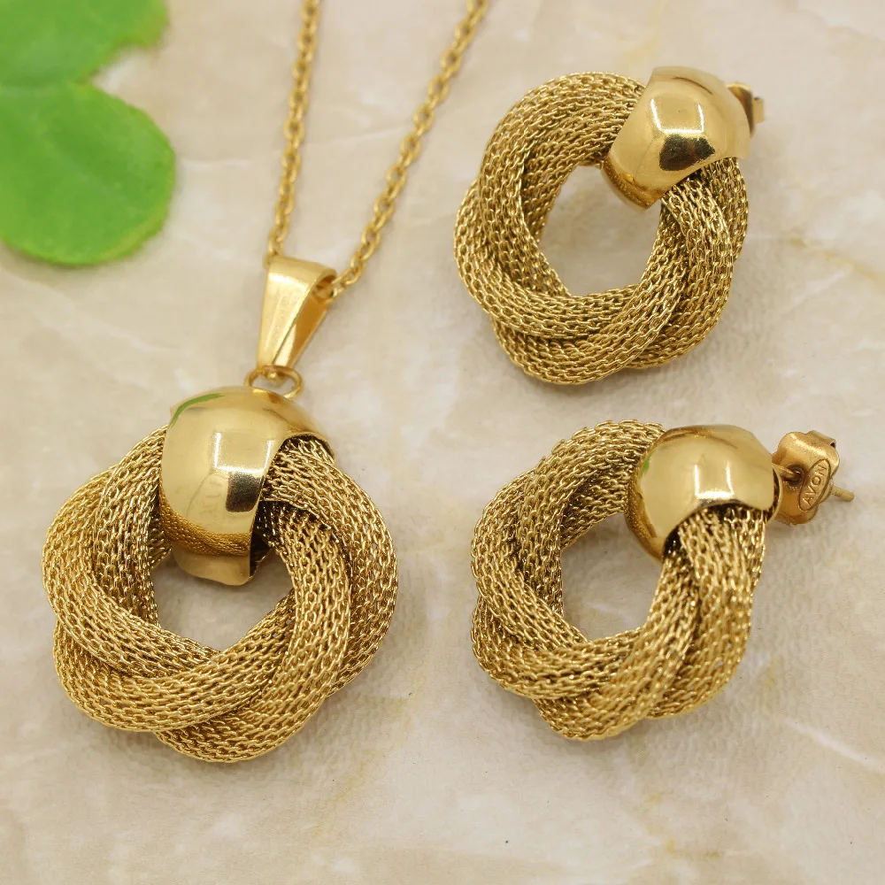 Набор украшений из нержавеющей стали подвески и Сережки для женщин|sets pendant|jewelry sets