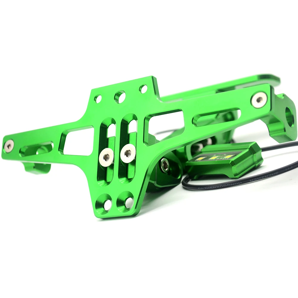 Держатель номерного знака мотоцикла кронштейн 12V LED задний фонарь CNC крыло для ducati